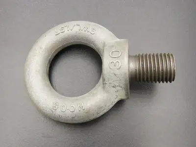 SWL 1.5T M30 x 3.5 Metric Shoulder Eye Bolt 45mm Shank NC-05  Lot of 3