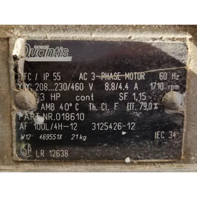 Used Mepaco 12" Dia. X 12'-3"L Stainless Steel Sanitary Screw Auger Conveyor