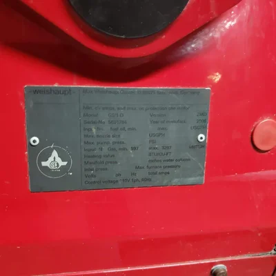 Burner Weishaupt Burner Model G5/1-D # 2016