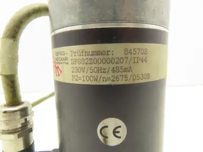Gefeg Neckar Z8/2 DF882Z00000207 Gear Motor 100W 230VAC 50Hz 3Nm Parallel Shaft