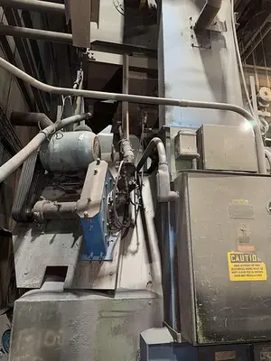 USED WHEELABRATOR 96" SWING TABLE SHOT BLAST MACHINE