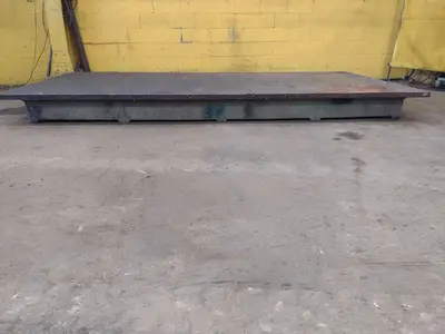 12' X 6' STEEL LAYOUT TABLE PLATE: STOCK #23783