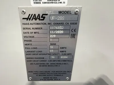 2020 HAAS VF-2SS Vertical Machining Centers | Hindley Machine Tool Sales, LLC (28)