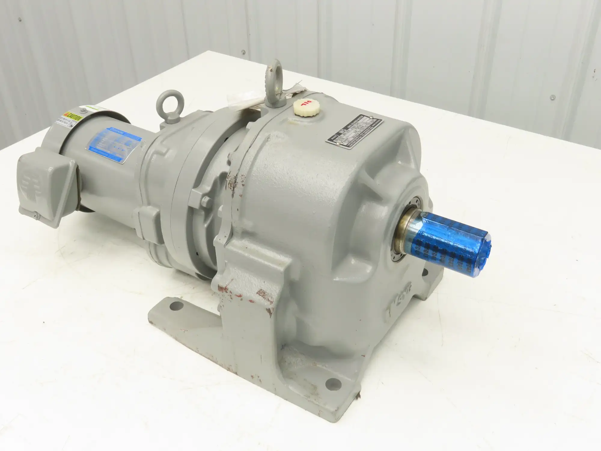 Nara MG 181F Gearmotor 180:1 Ratio 10rpm .75kw 480V 3PH Inline Parallel Shaft