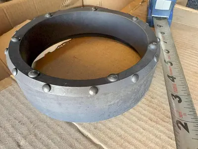 New | in-Stock AFTERMARKET 5" DUAL ROTARY SHOE – 7 DOMED BUTTONS ON FACE, 21 BUTTONS ON SHOULDER – THIN WALL Drilling Attachments Pennsylvania US | East West Machinery & Drilling #1418130