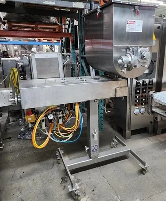 Filler Hinds-Bock, Model 2P-64, dual head piston filler / depositor in stainless steel # 561242