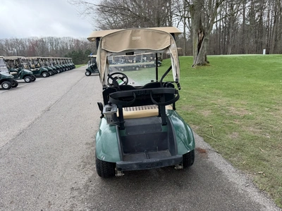 (1) 2015 E-Z-Go golf cart with a Kawasaki gas engine, includes Club canopy and ball washer, fold-dow...