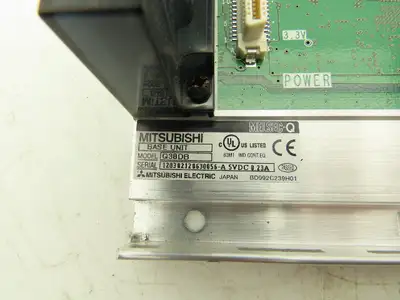 Mitsubishi Q38DB Melsec-Q Base Unit Circuit Board 8-Slot Chassis Assembly