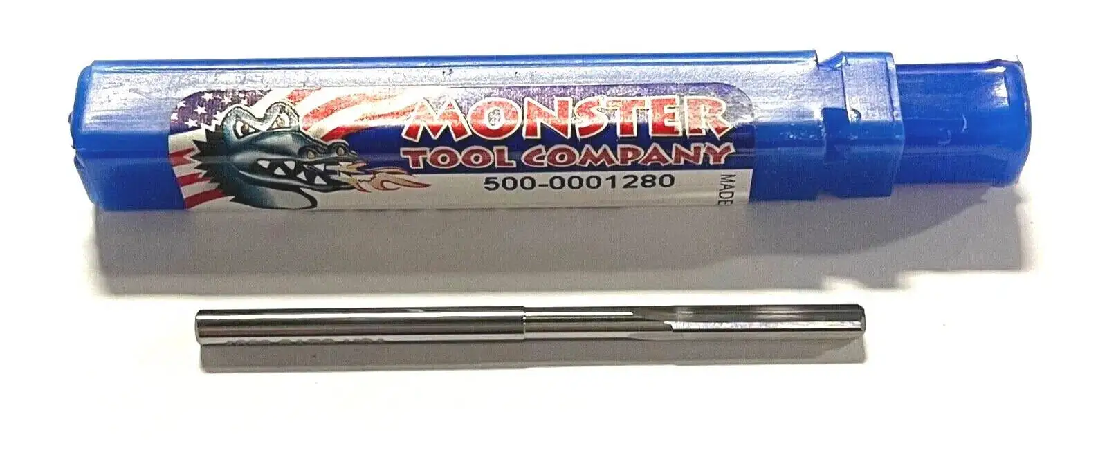 Monster Tool .1280 Solid Carbide Chucking Reamer Straight Flute USA Made