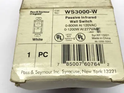USED LEGRAND PASSIVE INFRARED WALL SWITCH
