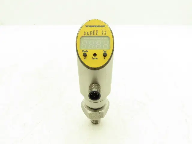 Turck Pressure Sensor 145PSI Digital Display 4 Pin M12