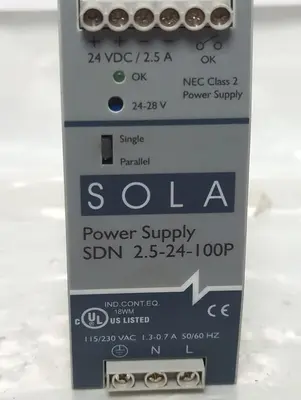 Used SOLA SDN2.5-24-100P Miscellaneous Equipment (Electrical & Power) Ohio US | Surplus Asset Holdings #1262464