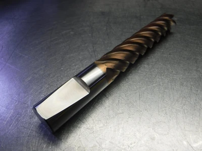 DE BOER 1" Carbide Endmill Whistle Notch 5 Flute .060R J25027 (LOC968C)