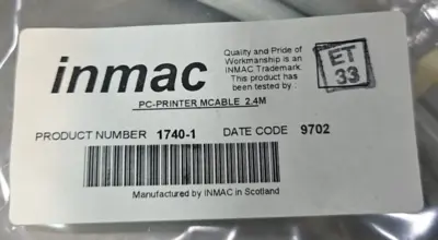 INMAC 1740-1 PC printer mcable 2.4m (7.8 feet) loc5E29
