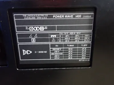 USED LINCOLN ELECTRIC POWER WAVE I400