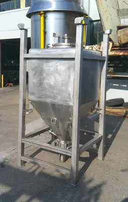 SPC9194  Tank 225 gallon Schafer Container Systems liquid tote, Stainless Steel