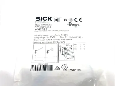 New | in-Stock SICK GTB2S-P5311 Photoelectric Sensors Michigan US | Maverick Industrial Sales #1487251