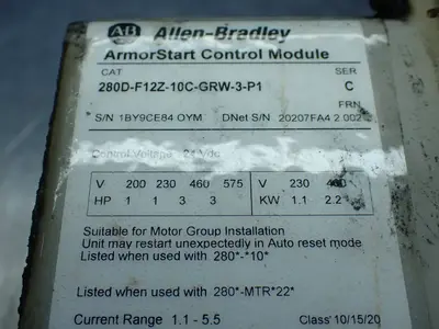 USED ALLENBRADLEY 280DFN10C