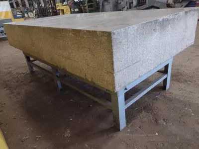 8' X 4' X 14" CHALLENGE PRECISION LAYOUT INSPECTION GRANITE TABLE: STOCK #23796