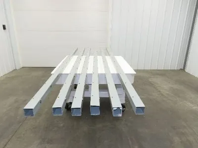 Hoffman F44G120 2.5"x2.5" Wireway Straight 120" Section Lay-in Type 1 Lot of 6