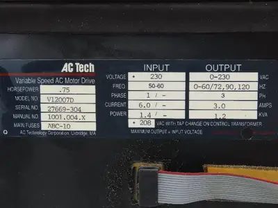 Used AC TECH _UNKNOWN_ Variable Speed Drives | Arrow Industrial #642900