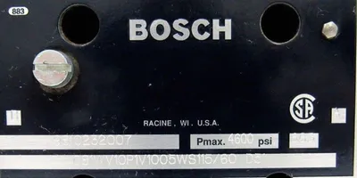 NEW BOSCH 9810232007 VALVE 081WV10P1V1005WS115/60-D51
