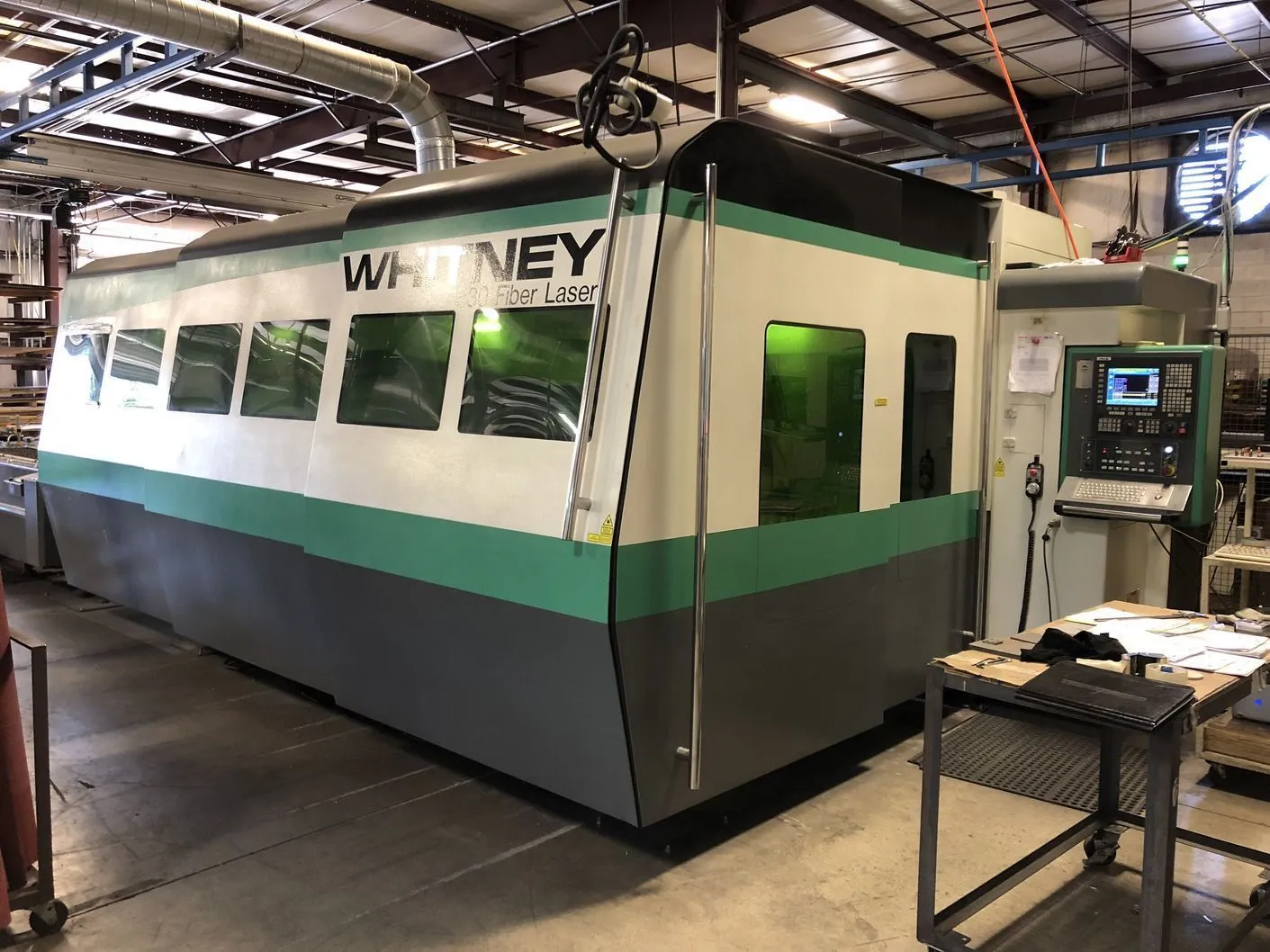USED 2013 WHITNEY 1530 6000 WATT CNC FIBER LASER
