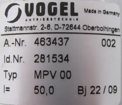 NEW LENZE MCS06F41LRS0B0-B11N-ST5S00N-R2SU SERVO MOTOR VOGEL 463437 TYPE MPV00