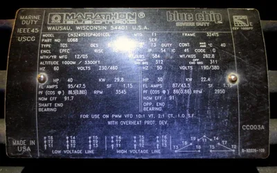NEW 2005 MARATHON ELECTRIC BLUE CHIP CN324TSTGP4001CDL