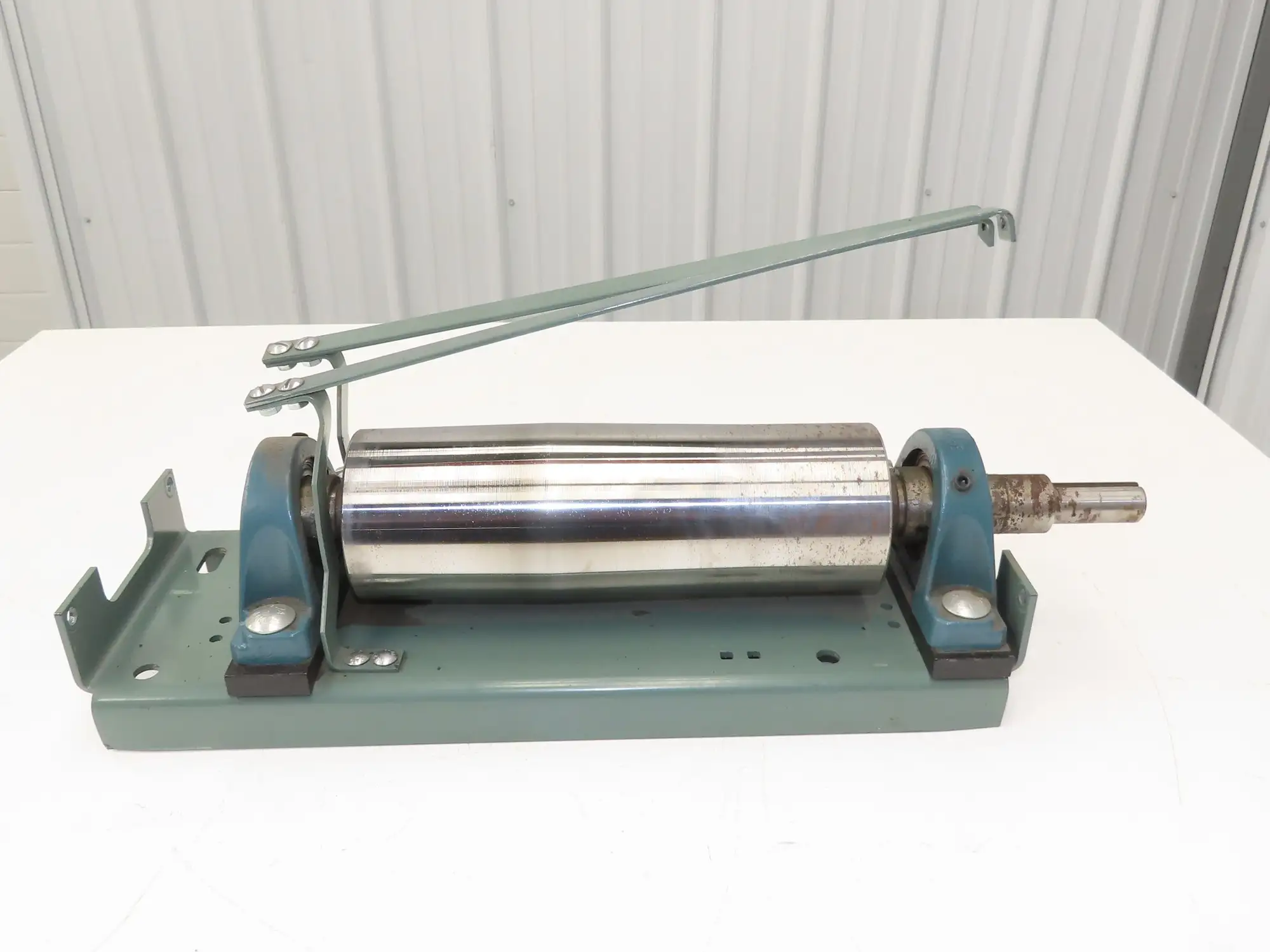 Hytrol 4"x 12" Crowned Tail Pulley for 24" Conveyor 21"BF Belt Under Roller