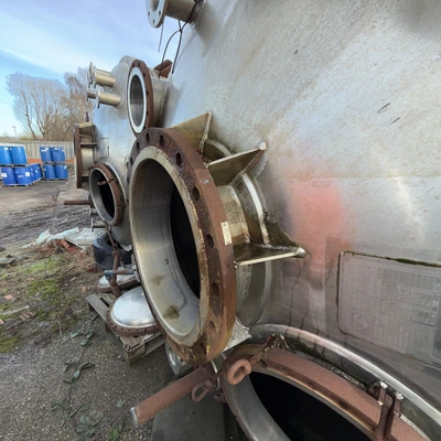 11,500L Stainless Steel JKTD 1/2 Coil / Limpet Coiled Reactor Body