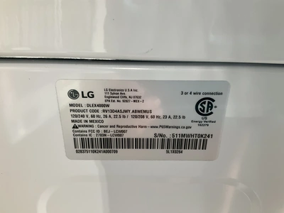 Used LG DLEX4000W Air Dryers Michigan US | Miedema Asset Management Group #1321000