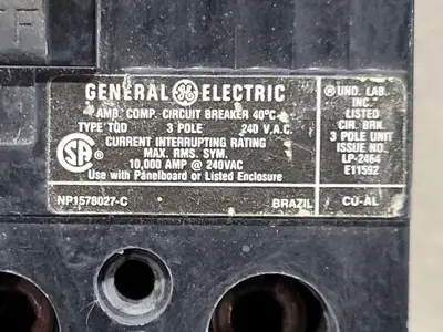 Used GENERAL ELECTRIC TQD3225 Switchgears British Columbia CA | Lenmark #242259
