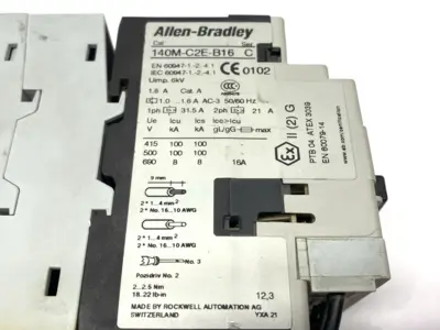 USED ALLEN-BRADLEY 190S-ANDJ2-CB16C SER. B