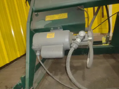 4000 LBS X 60" X 30" SOUTHWORTH MODEL #LS4-36 HYDRAULIC SCISSOR LIFT TABLE WITH ROLLER TOP, 110 VOLT: STOCK #20917