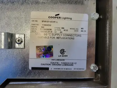 NEW COOPER MPWR-65Y-400-MT-LL