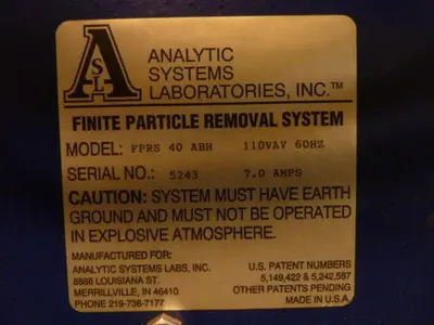 USED ANALYTIC SYSTEMS LAB FPRS 40 ABH