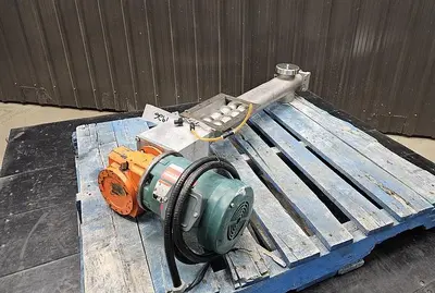 🔴 Heading to Auction May 27 - Used Screw Conveyor, 4'' Diameter X 32'' Long, Twin Shaft