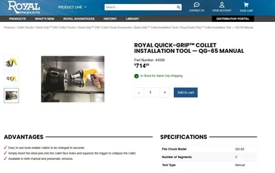 USED ROYAL PRODUCTS QG-65