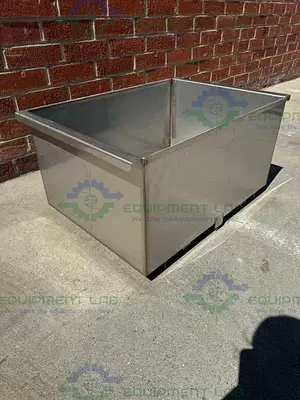 Unbranded Stainless Steel Weighing Bucket 32" x 16" x 24", 45 Gallon