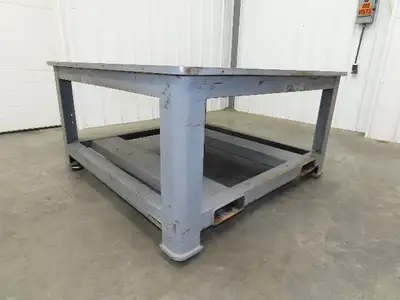 15/16" Steel Top Machine Base Welding Table Work Bench 54x54x28-3/4"