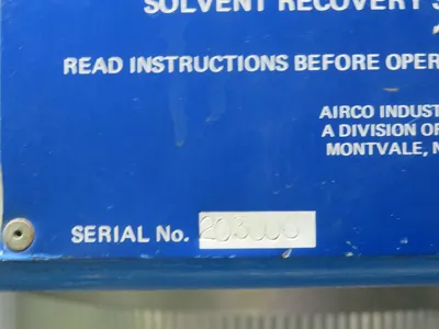 AIRCO solvent recovery still Printing & Converting, solvent recovery | Mark One Machinery (5)