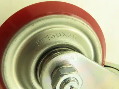 J-130 Caster Wheel 130x36 Polyurethane Non-Locking Swivel Lot of 4