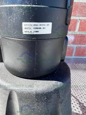 USED ITT PURE-FLO A216  DIAPHRAGM STAINLESS STEEL VALVE 1.5" W/ ASCO VALVE POSITIONER