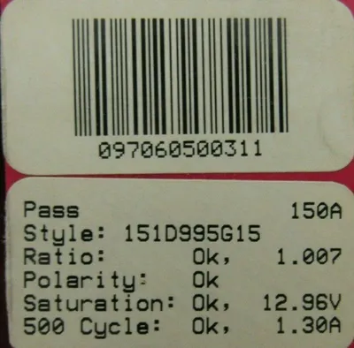 NEW CUTLER HAMMER 151D995G15 CURRENT SENSOR 150A