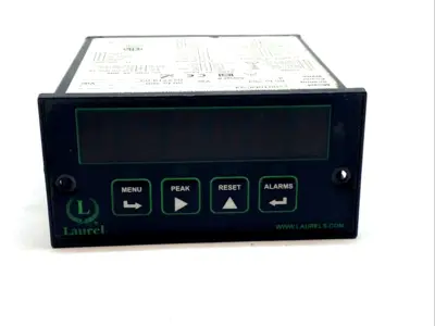 Used LAUREL DC VOLTAGE CURRENT PANEL METER 1/8 DIN RED LED 85–264VAC Meters - Misc Michigan US | Maverick Industrial Sales #1122613