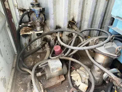 Sharples P3000 decanter centrifuge in container, 316SS.