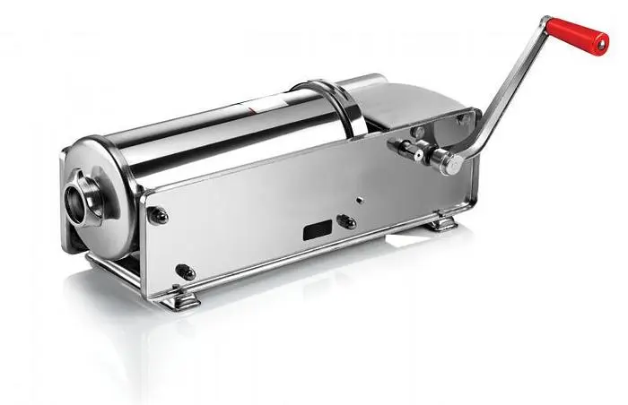Elite Series All Stainless Steel Horizontal Two-Speed Gear-Driven Sausage Stuffer with 15 lb. capacity