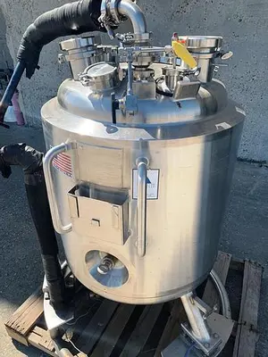 Tank, 53 Gallon, 316L Stainless Steel, 45 PSI, Precision Stainless #S743975