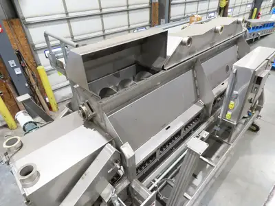 FEC Sanitary Food Grade Granulator 30" Apron Feeder Stainless Conveyor Surge Bin